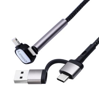 Svíticí datový USB kabel 3v1 UC043