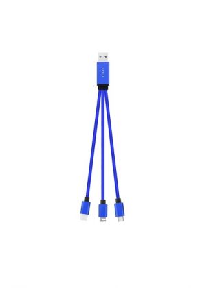 Nabíjecí USB kabel LED 3v1 UC053