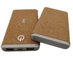 ECO power bank made of cork and wheat 6000mAh