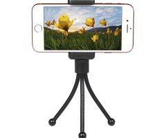 Flexible smartphone tripod