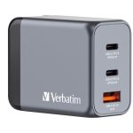 Verbatim GaN cestovní adaptér GNC-65, 2xUSB-C PD 65W